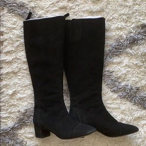 Nine West Black Suede Boots 6.5M